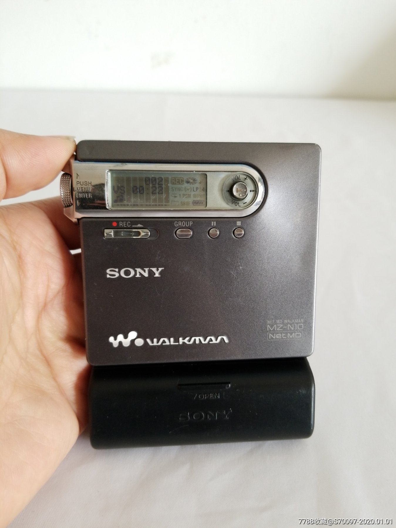 sony日本索尼md碟片唱片随身听,md机n10录音机音乐播放器(关联爱华