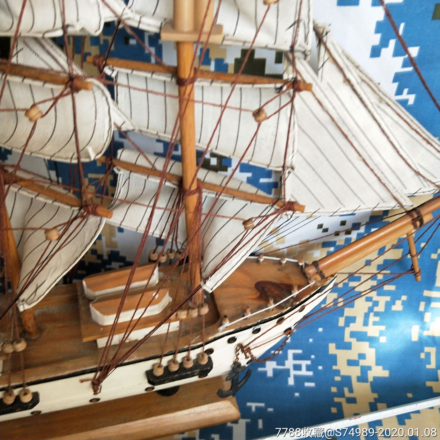 手工木制古帆船模型confection号胜利号海盗船战舰帆船一帆风顺
