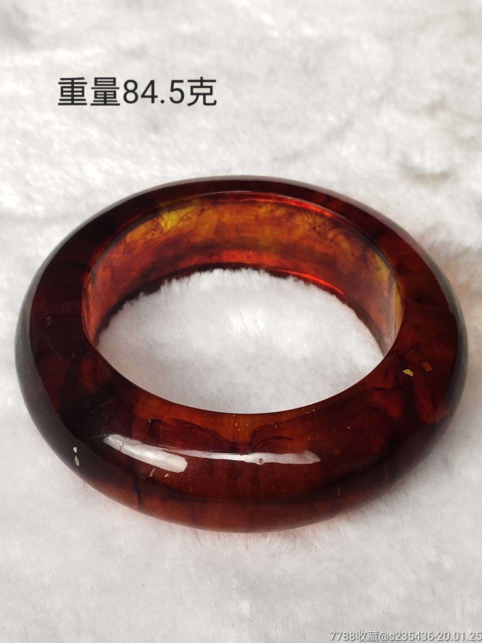 刚淘得,血珀手镯单只