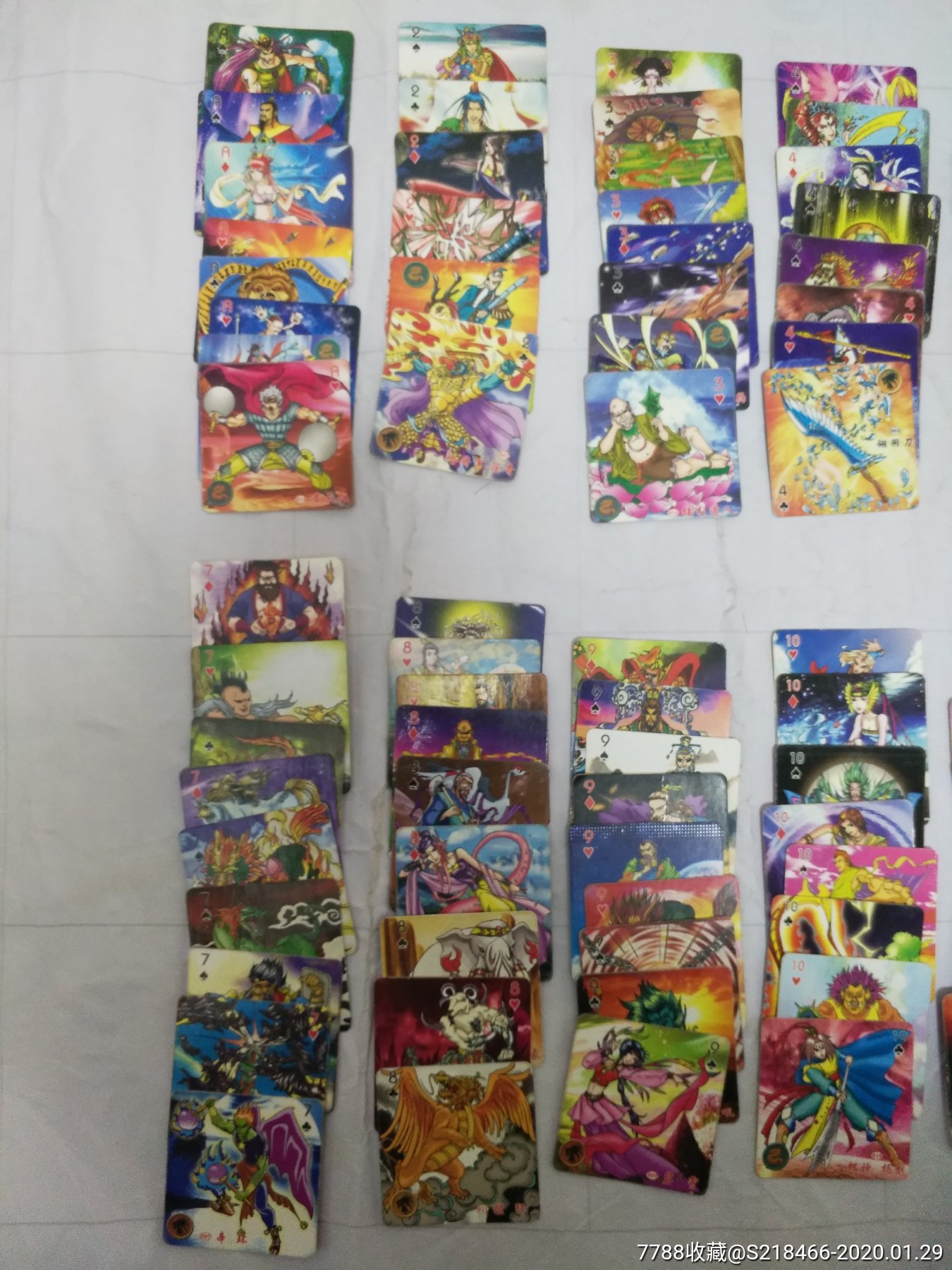 统一小当家封神榜方卡102张(不重复)