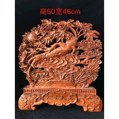 香樟木雕刻摆件