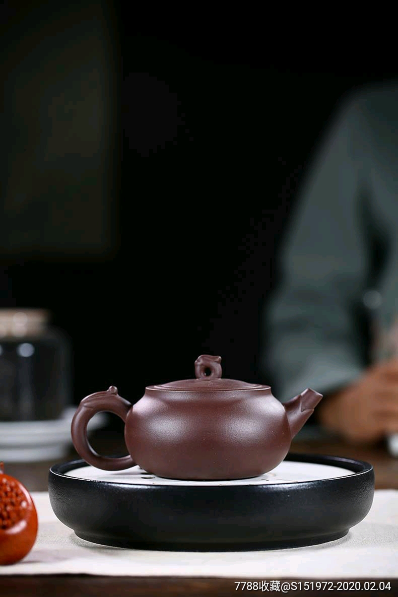 宜兴紫砂原矿紫泥璞玉壶