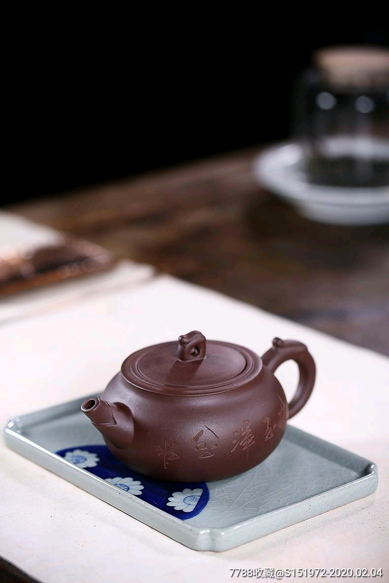 宜兴紫砂原矿紫泥璞玉壶