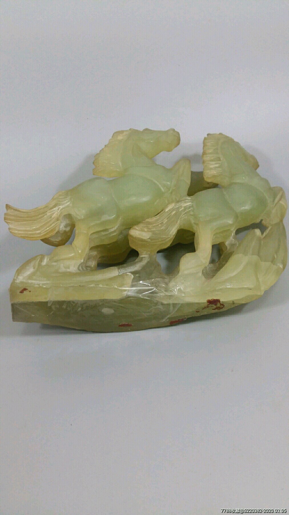{武汉加油}老岫玉马摆件