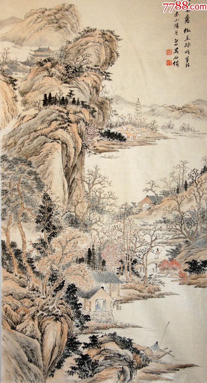 【吴石仙】近代海派画家山水真迹