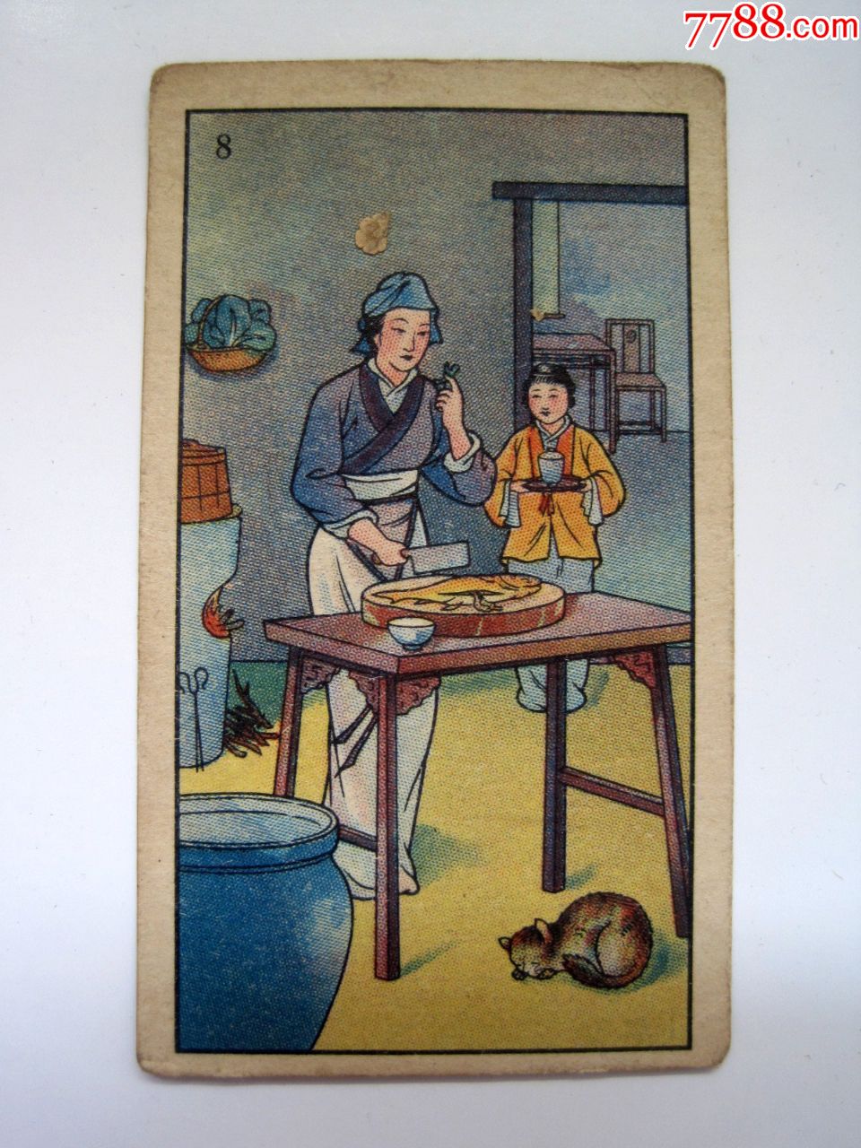 民国怀旧老画片【古典故事典故-封厨娘】民国时期古代人物典故小画片!