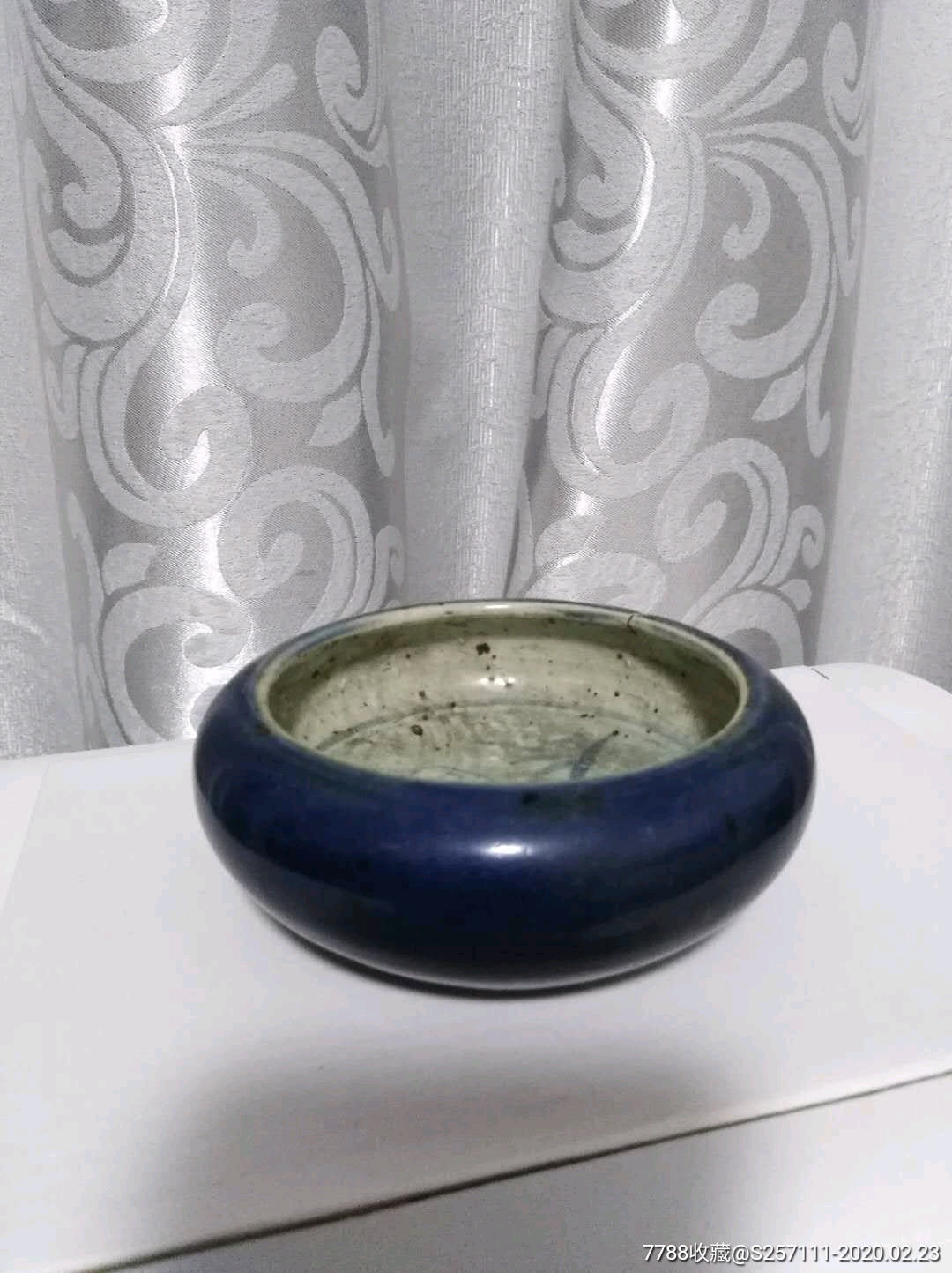 明传世苏麻离青料笔洗