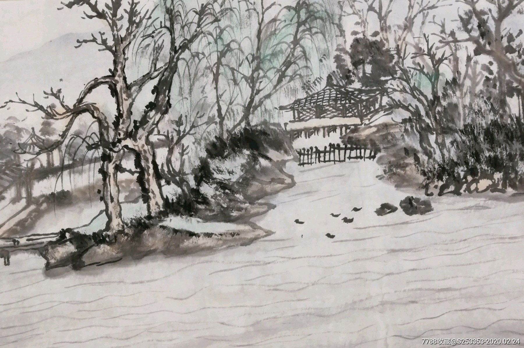 西泠陈墨山水画:拙政园