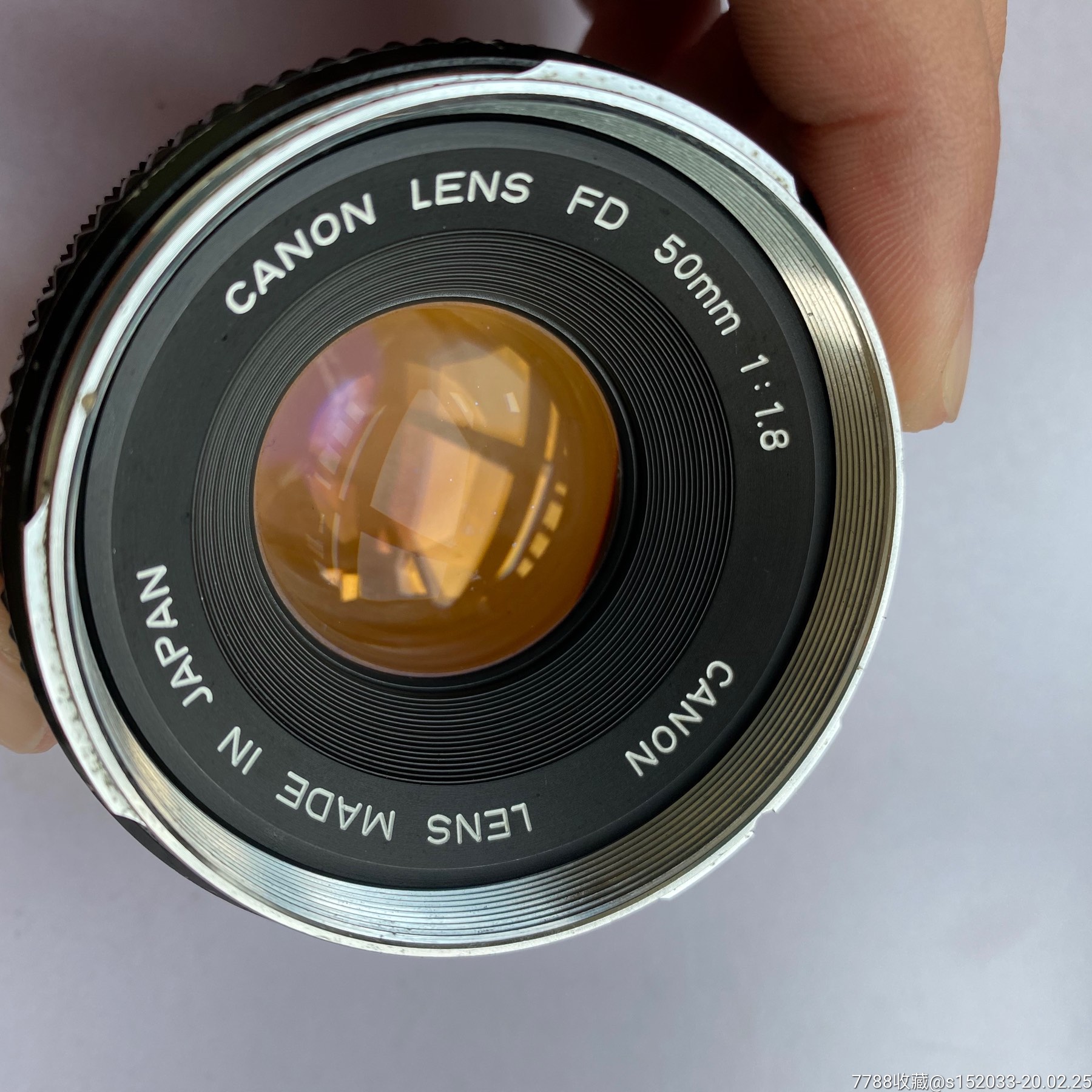 佳能50mm.f1.8配件镜头两个fd卡口单反镜头
