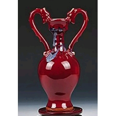 现代工艺品--超大型瓷器双龙花瓶高26厘米(au22368775)_7788收藏