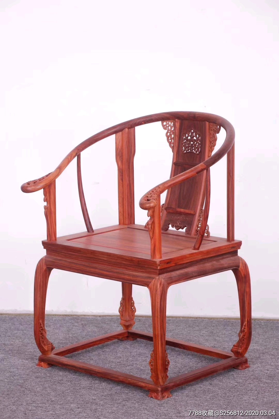 新一批皇宫椅出厂,全榫卯结构,脚花一体【品名】白胚皇宫椅三件套