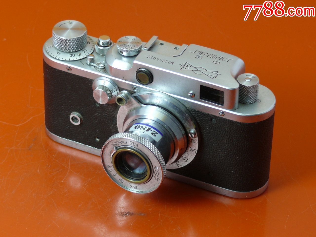 上海582相机老式金属相机使用135胶卷古董照相机仿莱卡可以使用