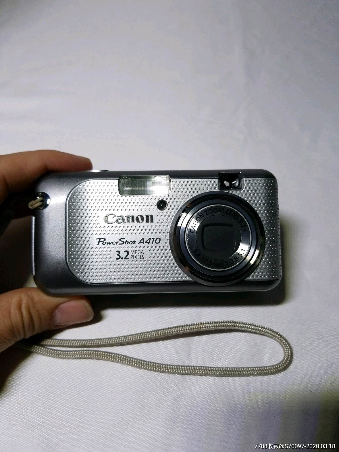 日本佳能canon微型数码相机a410,老古董照片拍照相机摄像机,问题机,非