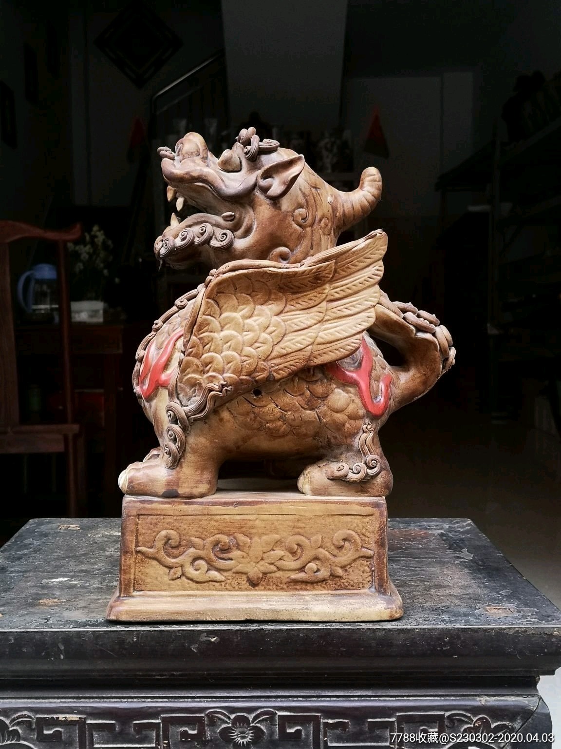 石湾陶瓷麒麟摆件招财貔貅镇宅辟邪家居装饰品摆设风水工艺礼品【品名