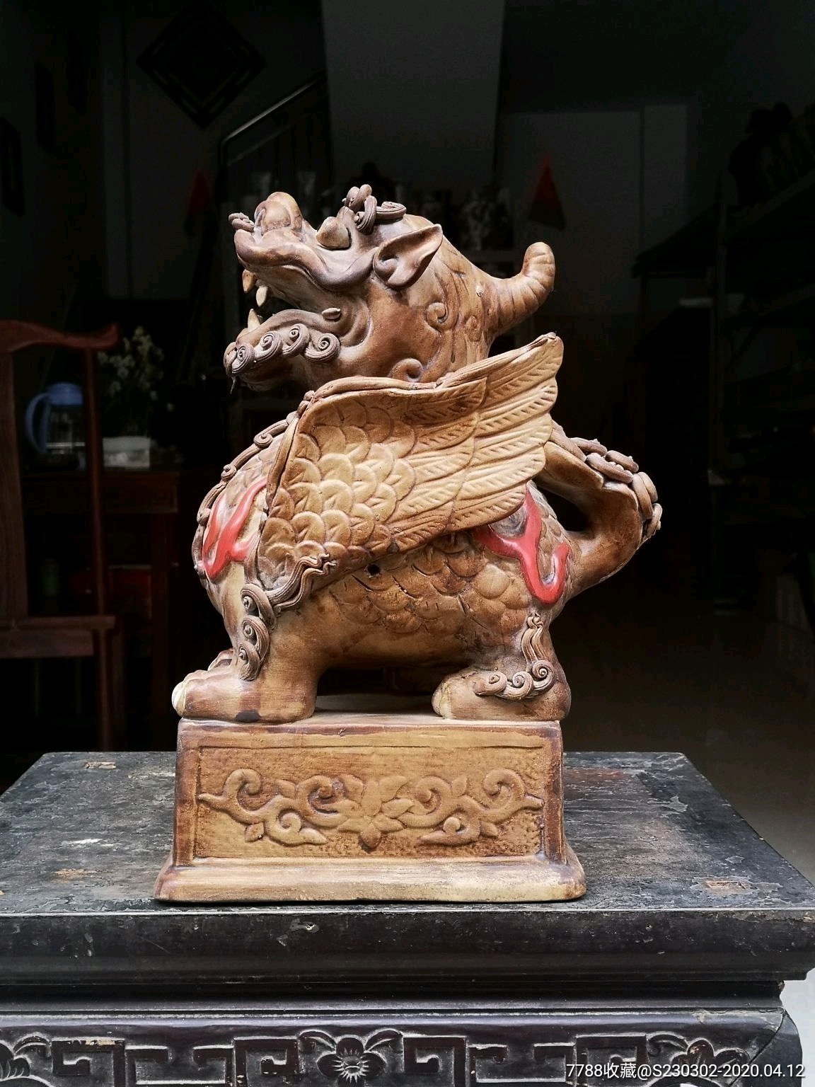 石湾陶瓷麒麟摆件貔貅家居装饰品摆设风水工艺礼品【品名】麒麟【数量