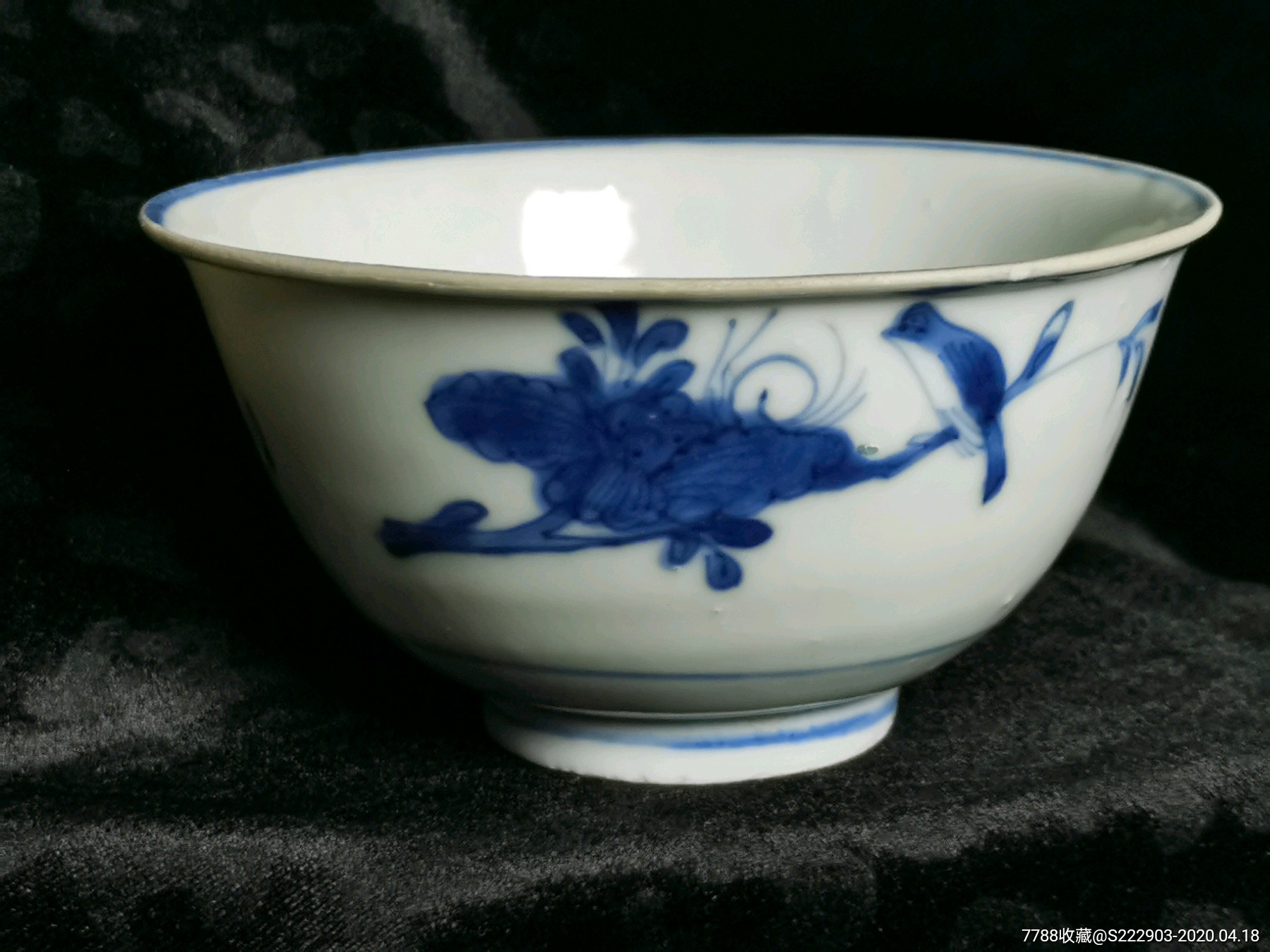 精美的明代青花花鸟小碗_青花瓷_天湖典藏【7788收藏