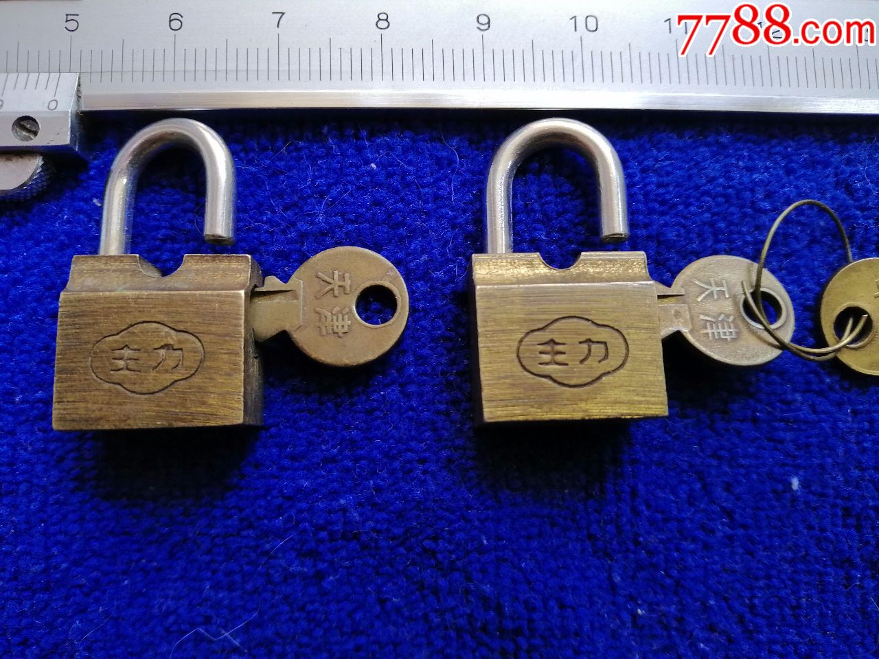 主力小铜锁2个_铜锁/铜钥匙【艺味深藏】_第2张