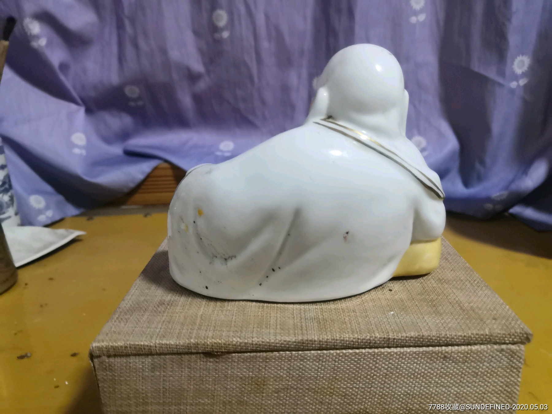 60年代景德镇雕塑瓷厂加彩弥勒佛一尊