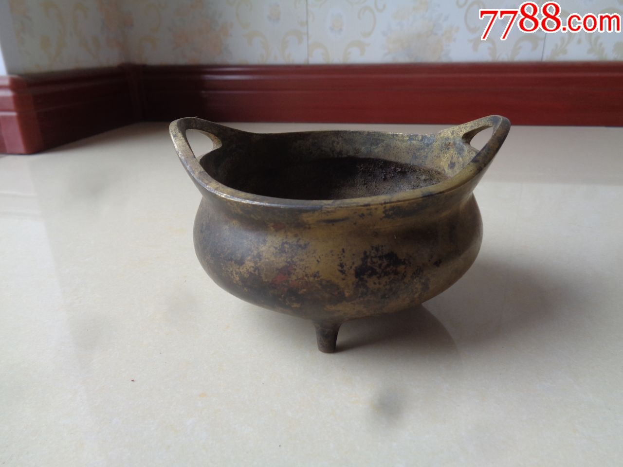 厚重的清代凤眼铜香炉_铜炉【琴书侣】_第2张