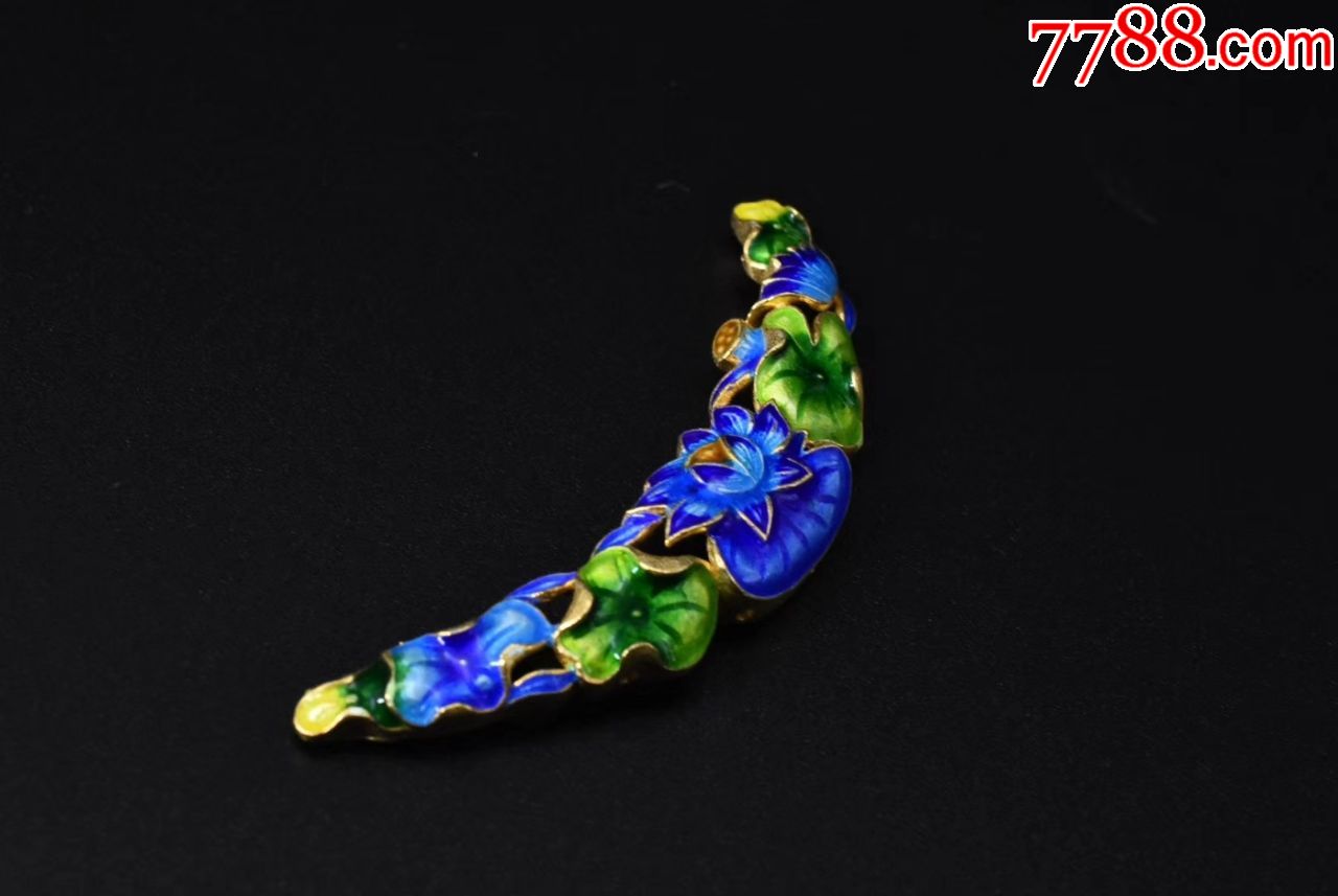 (p1482)《925银烧蓝吊坠》一个,尺寸:6.1*1.3*0.75cm