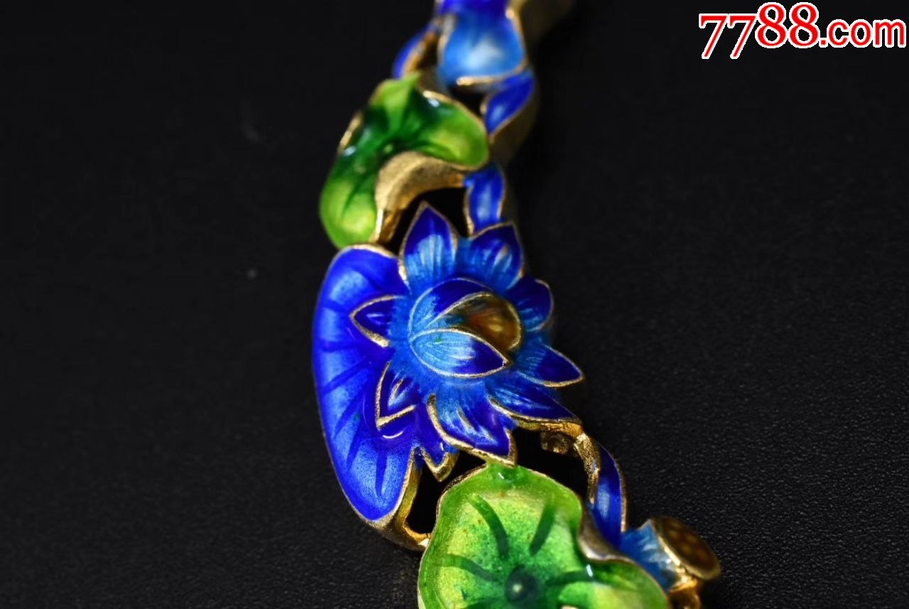 (p1482)《925银烧蓝吊坠》一个,尺寸:6.1*1.3*0.75cm
