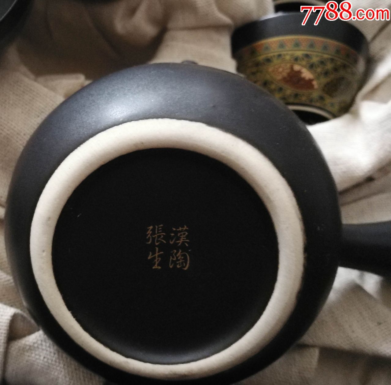 夜明珠茶壶套装(张生汉陶)