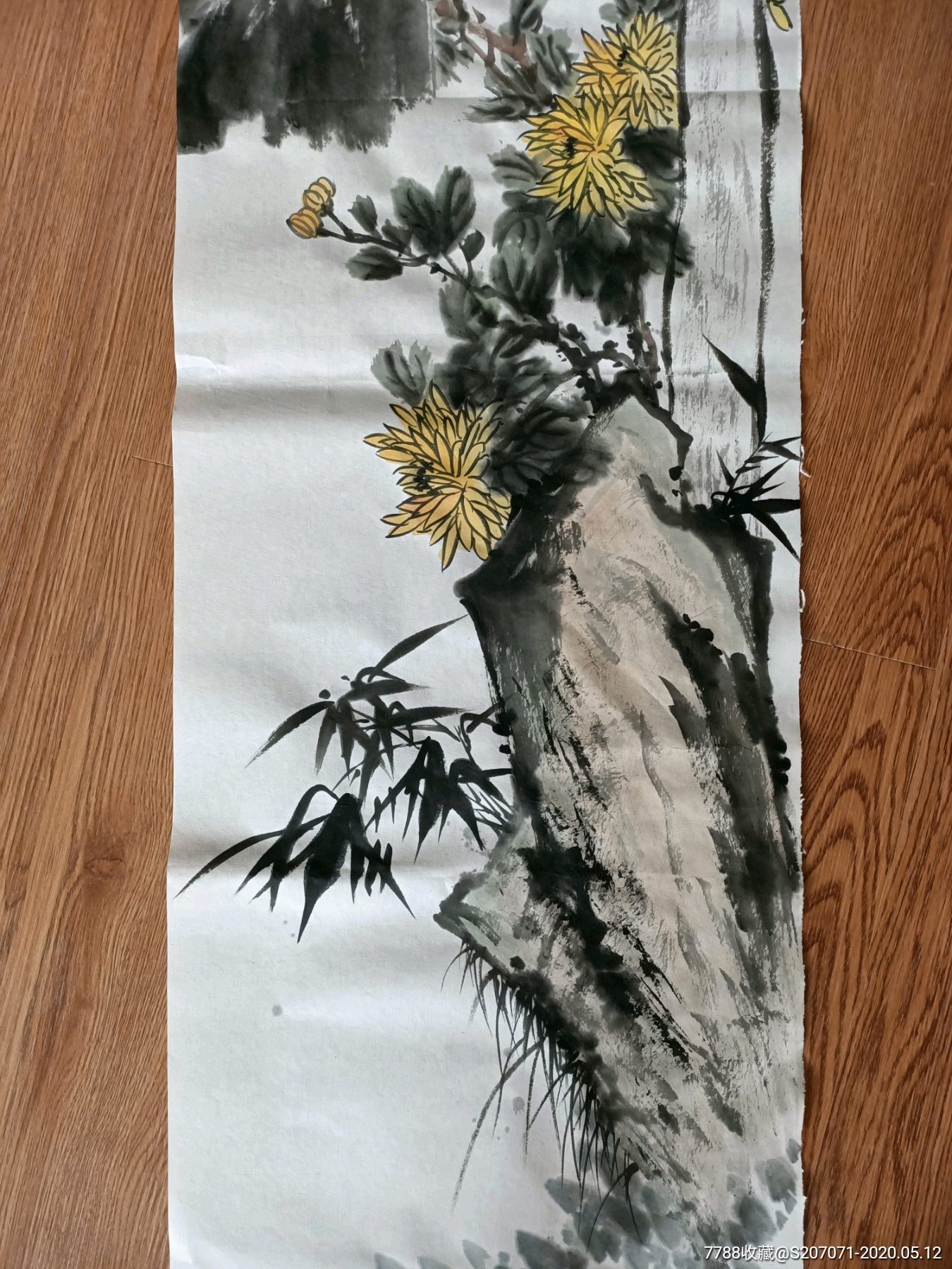 四尺对开138×34-花鸟国画原作-7788收藏