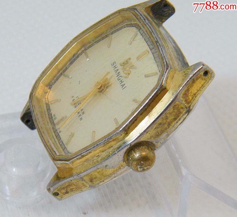 少有的80年代上海手表厂上海牌17钻3130镀金手表