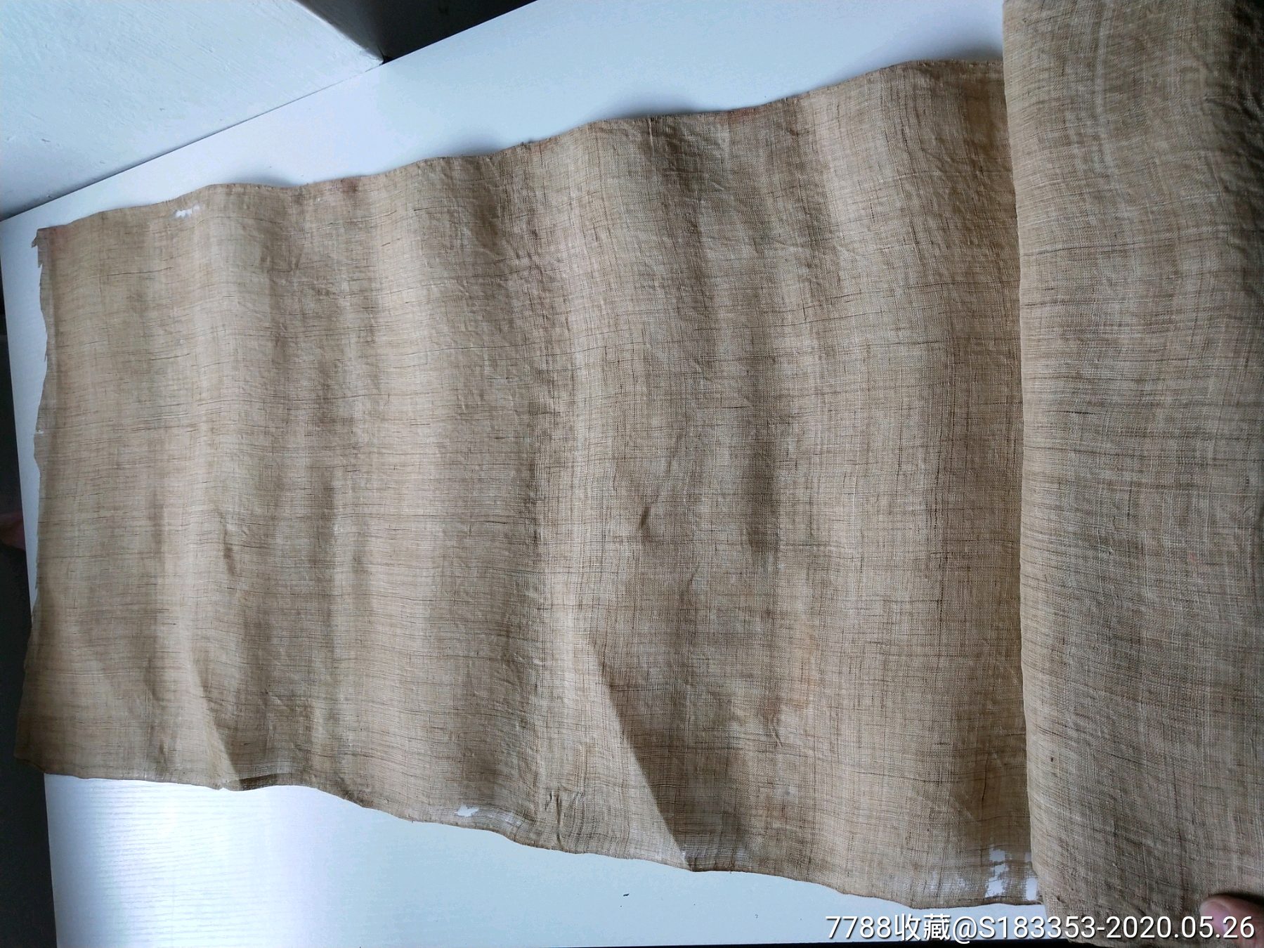 清朝手工制作的老麻布【博物馆级别】