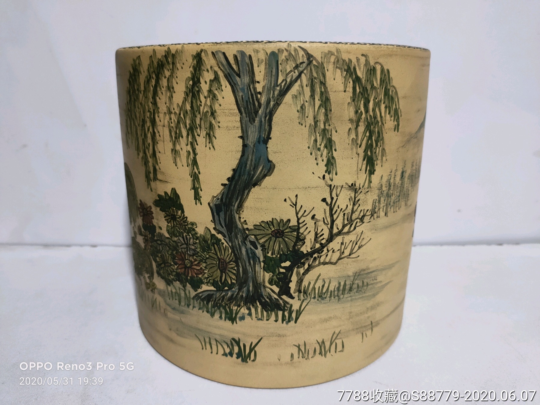 民国仿(杨季初)紫砂大笔筒(品好)