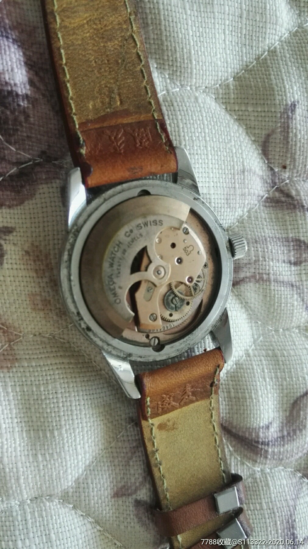 瑞士原装欧米茄十字线古董自动手表