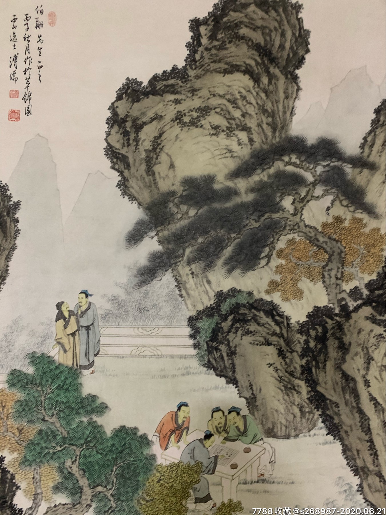 溥儒山水人物作品