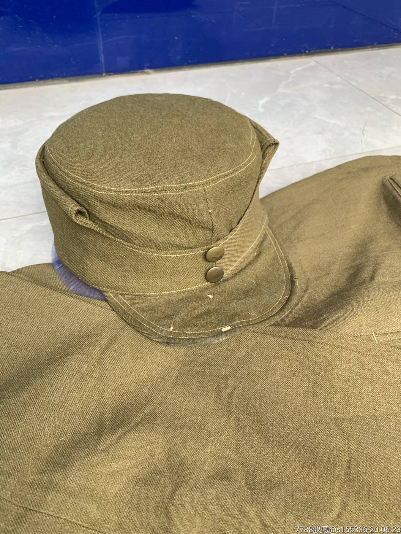 【抗战收藏1940年】国军高级军官帽和裤子-帽子-7788收藏