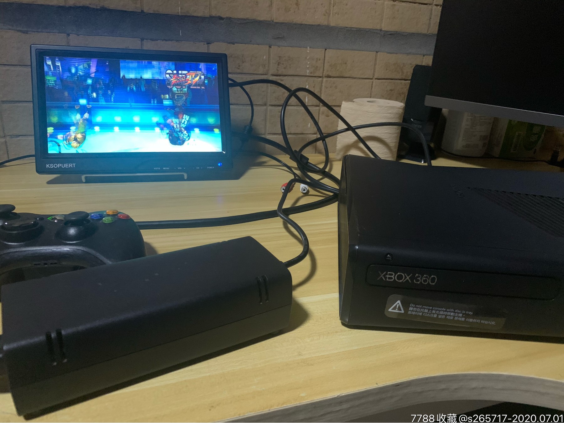 xbox360s一套完好-psp/游戏机-7788收藏__收藏热线