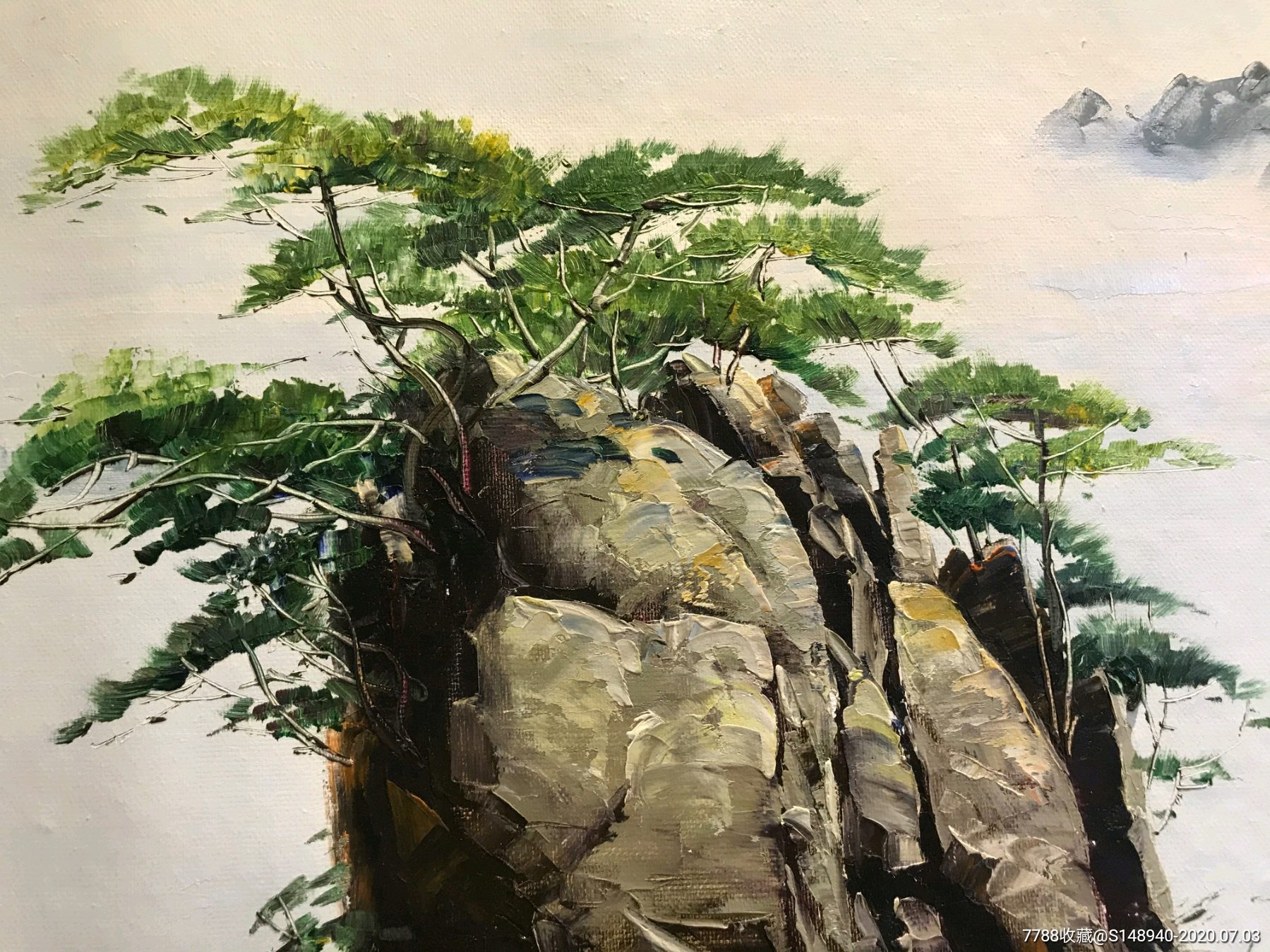 金哲今52*35,油画原画,风景油画原画,21世纪10年代,41-50cm,未装裱_第