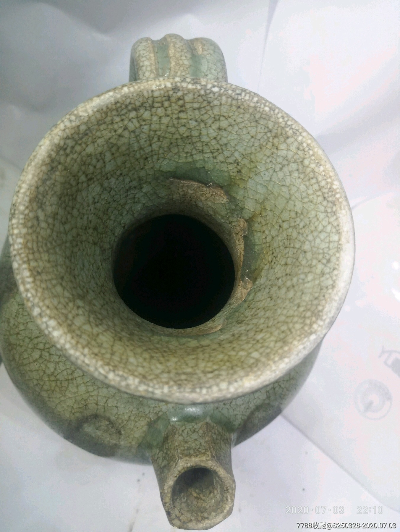 唐代长沙窑执壶-绿釉瓷-7788收藏__收藏热线