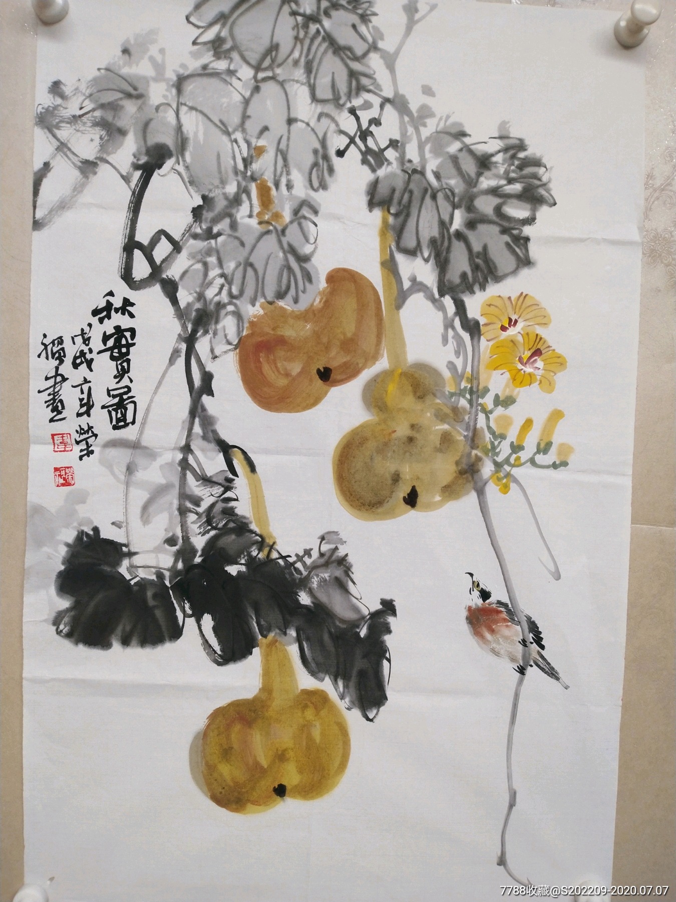 著名画家韦荣福老师精品花鸟,尺寸69/46,佳作可藏