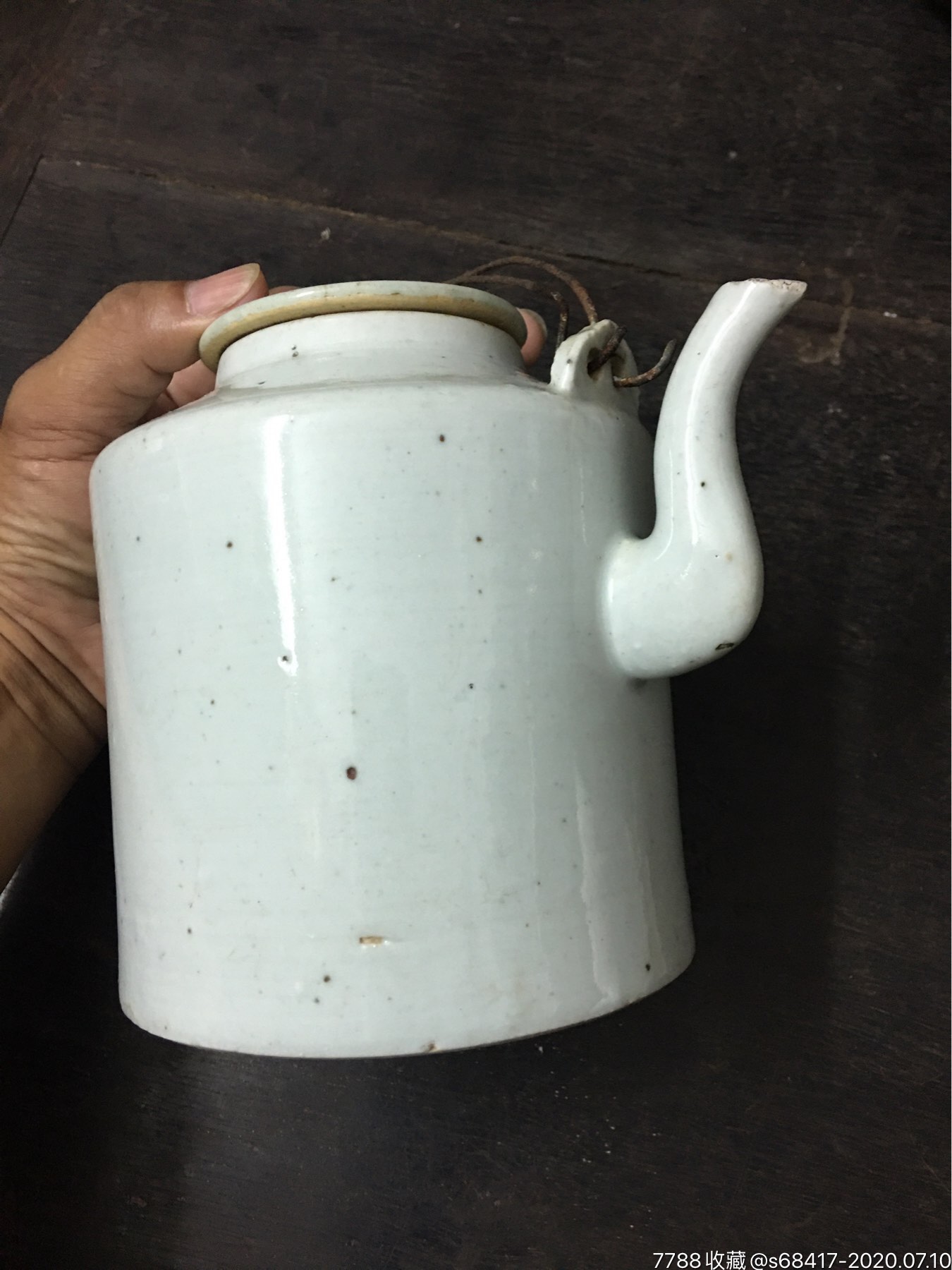 清朝青白瓷茶壶