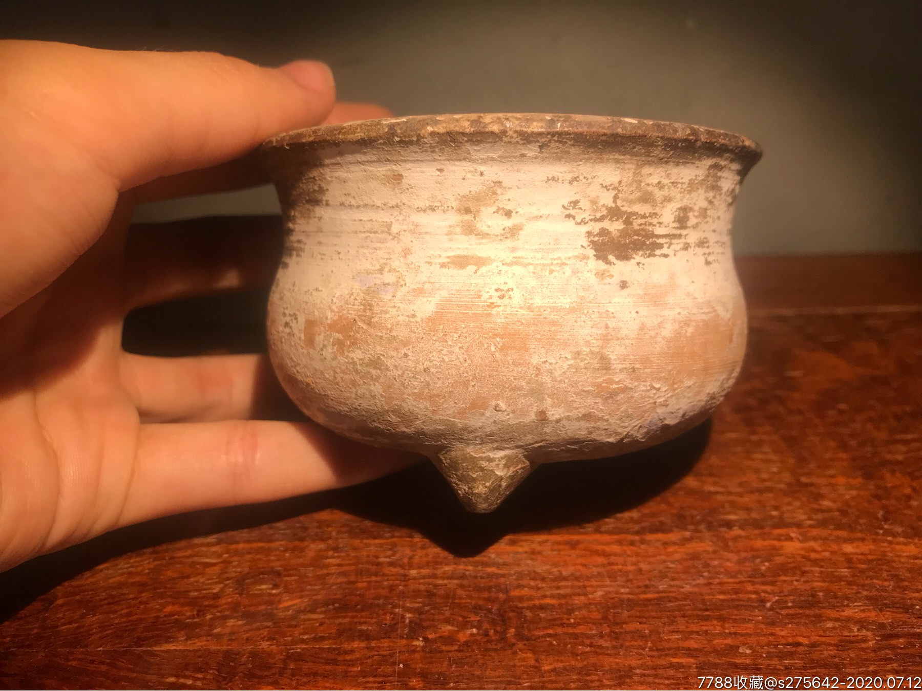 清代红陶香炉