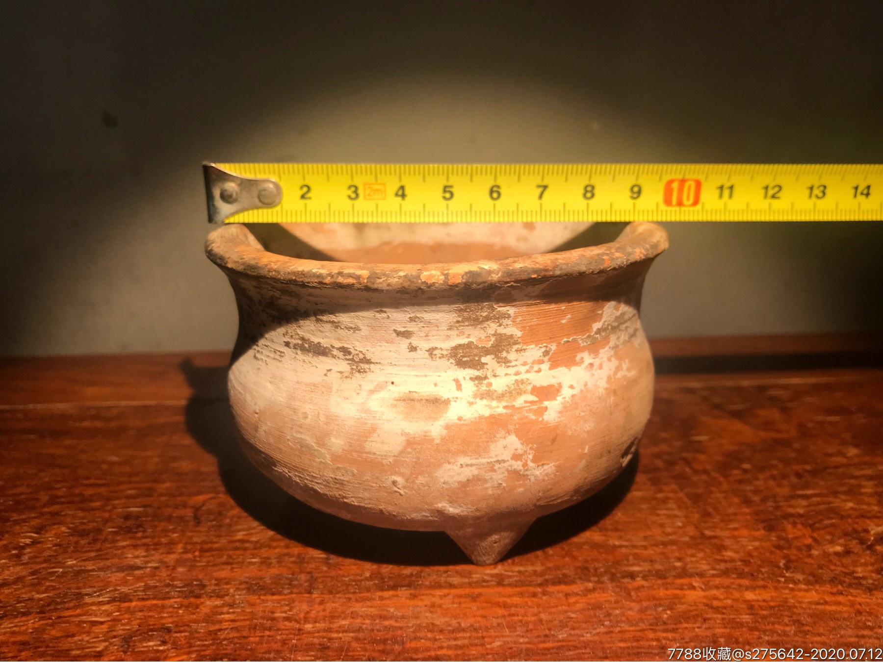 清代红陶香炉