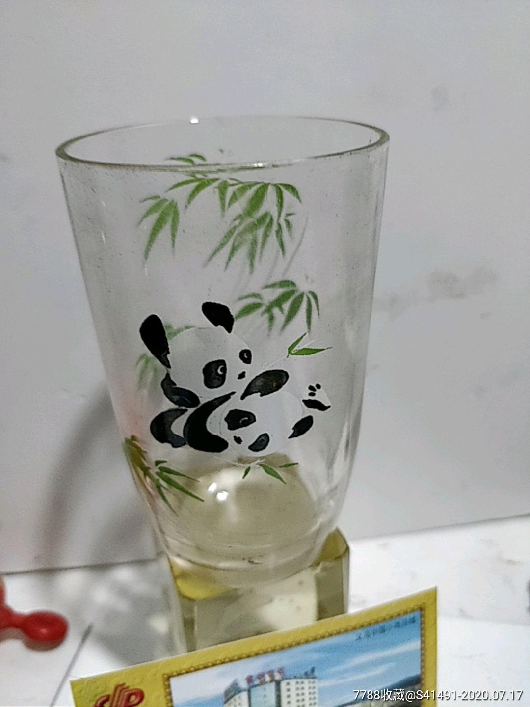 熊猫玻璃杯