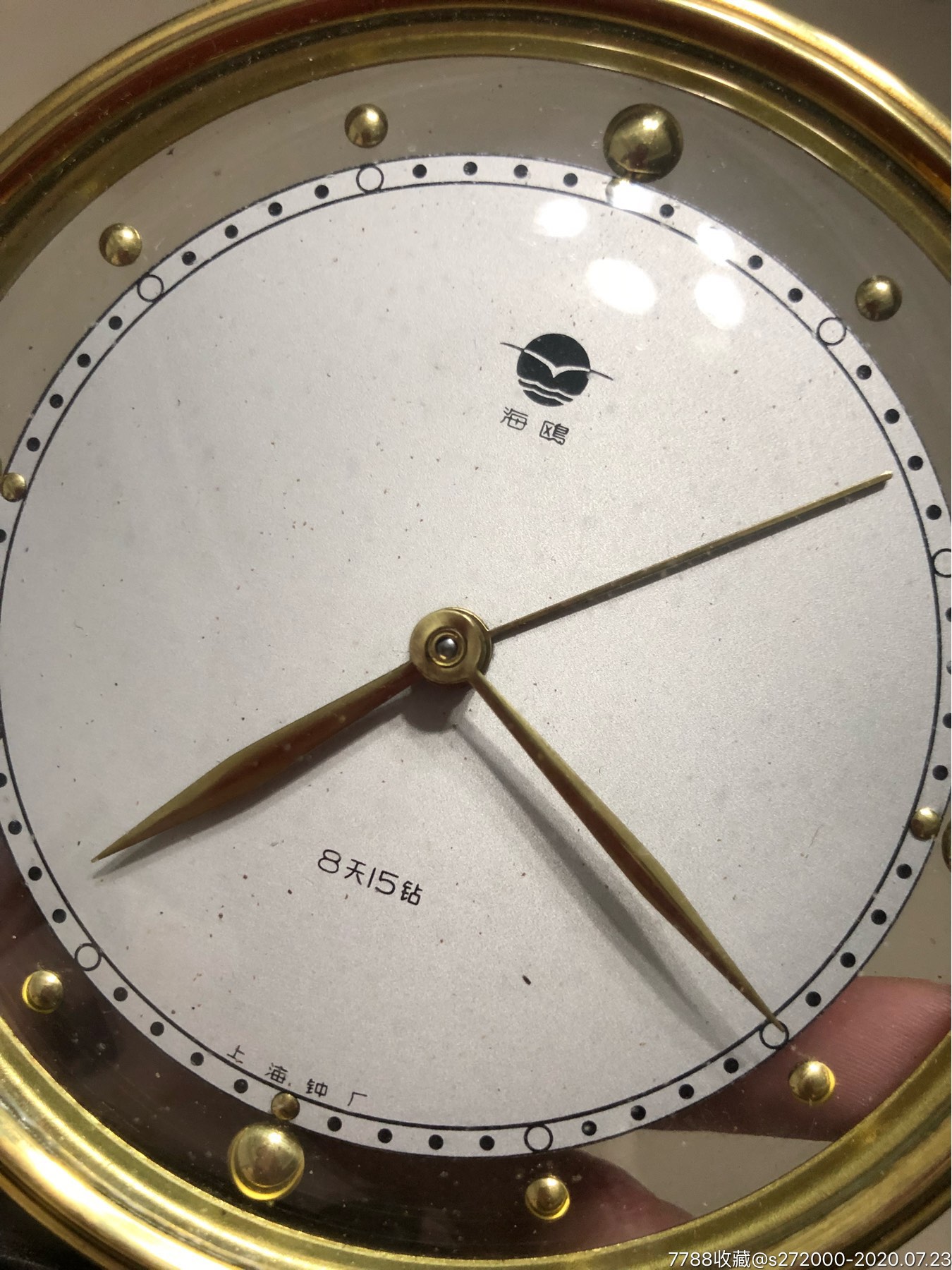 8天15砖海鸥牌台式闹钟【可使用】