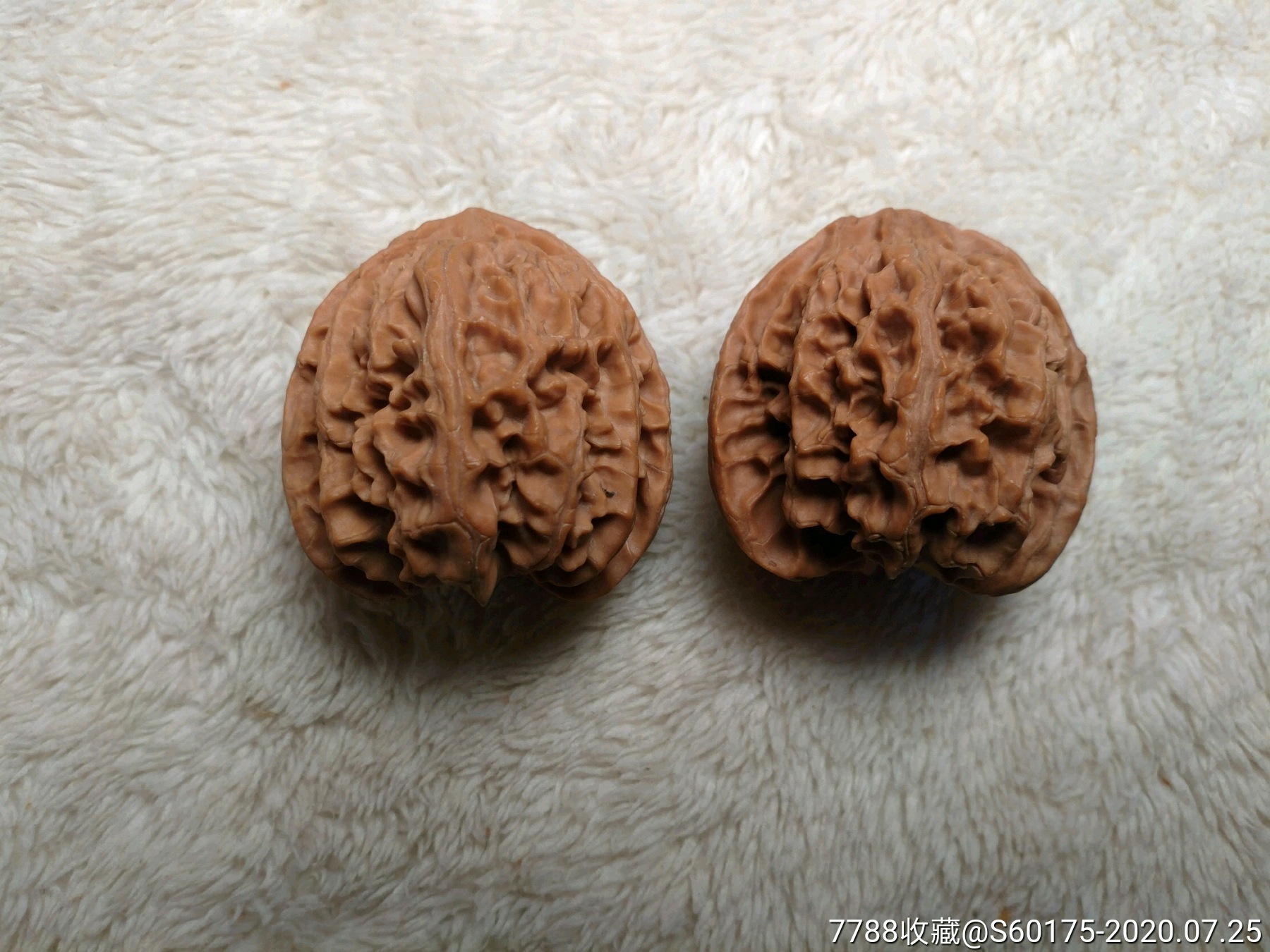 文玩核桃40的苹果园一对