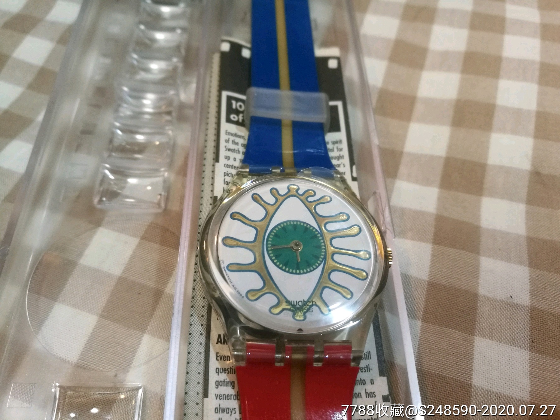 稀少90年代斯沃琪swatch限量款黑泽明设计