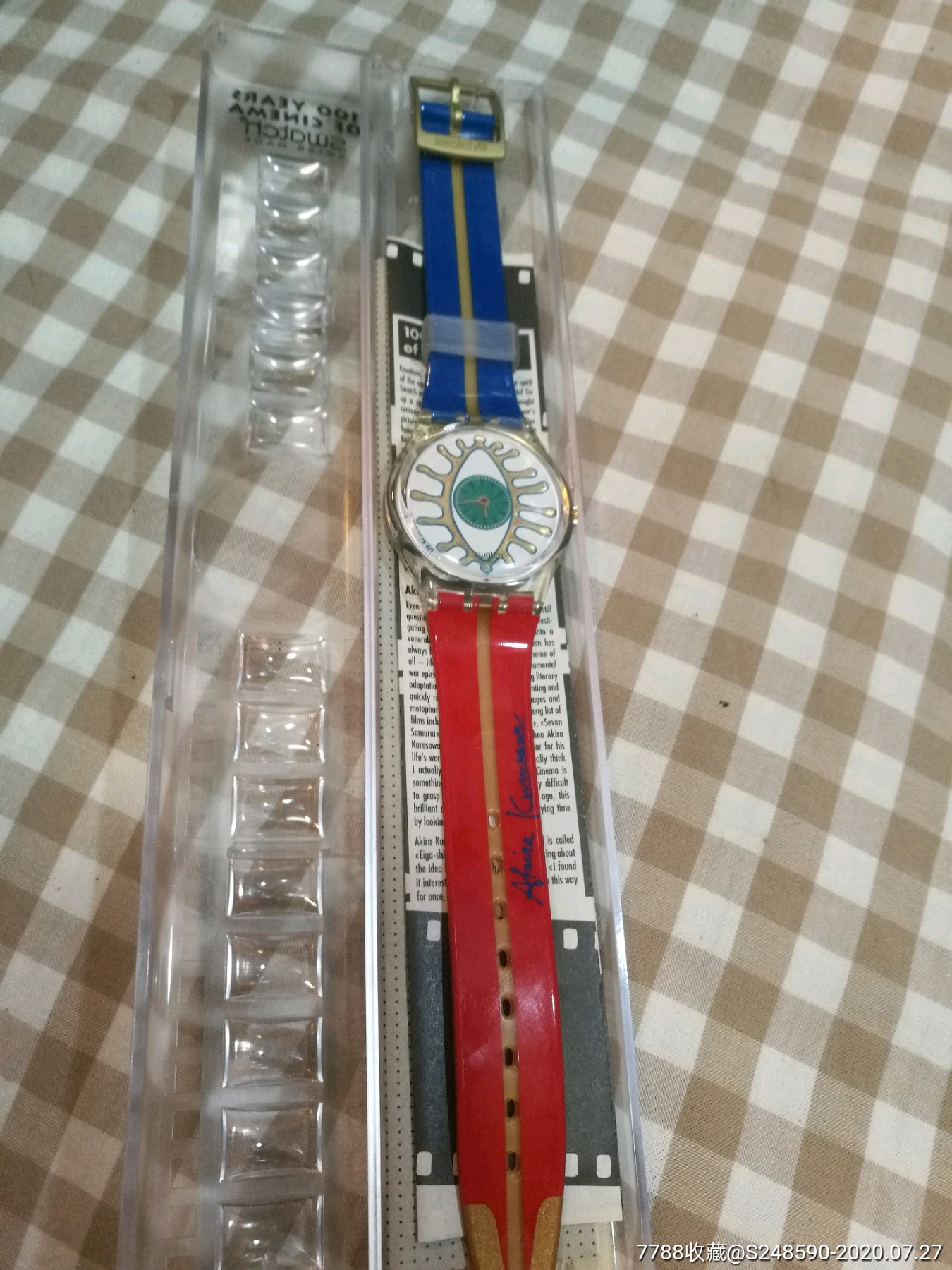 稀少90年代斯沃琪swatch限量款黑泽明设计