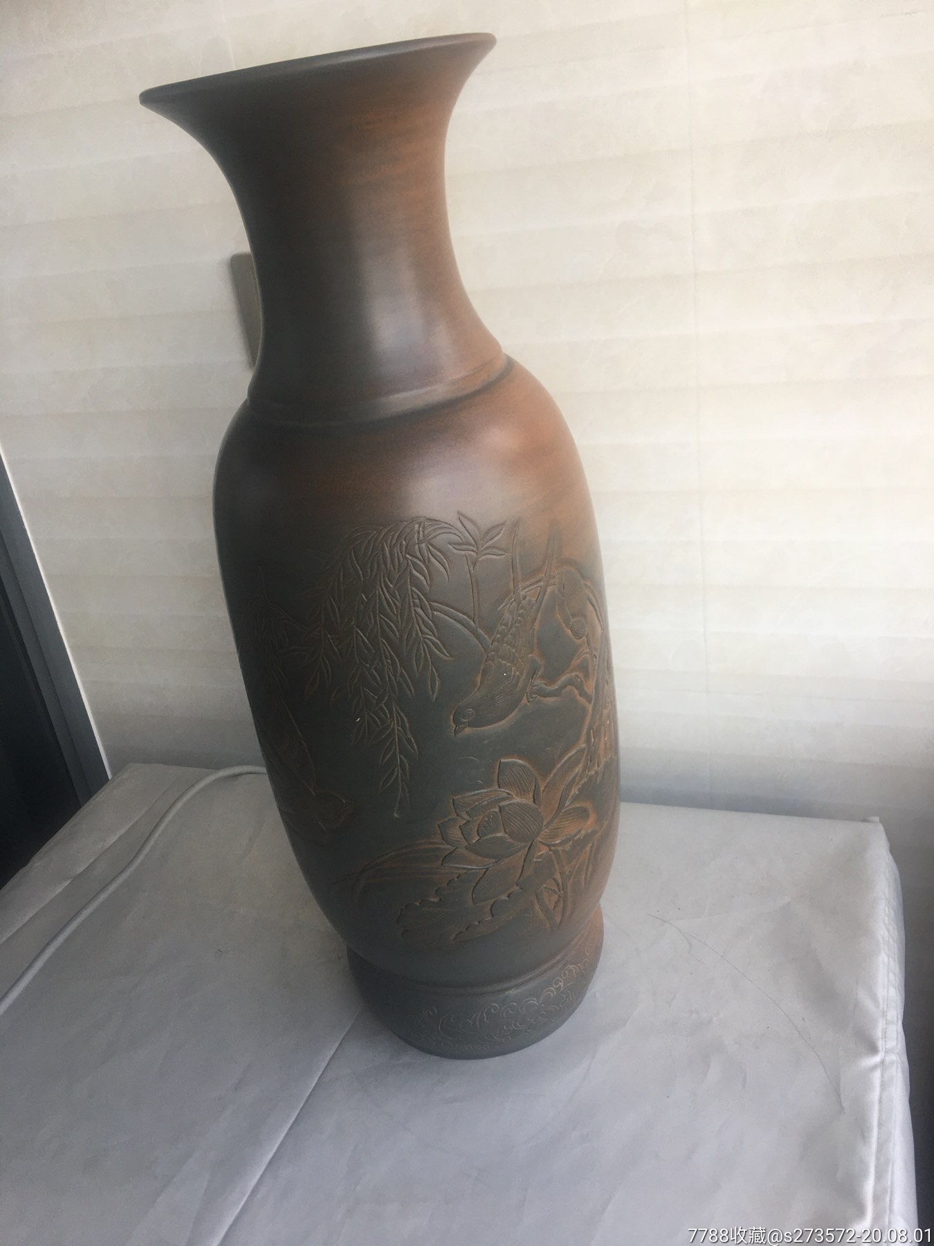 钦州泥兴陶花瓶