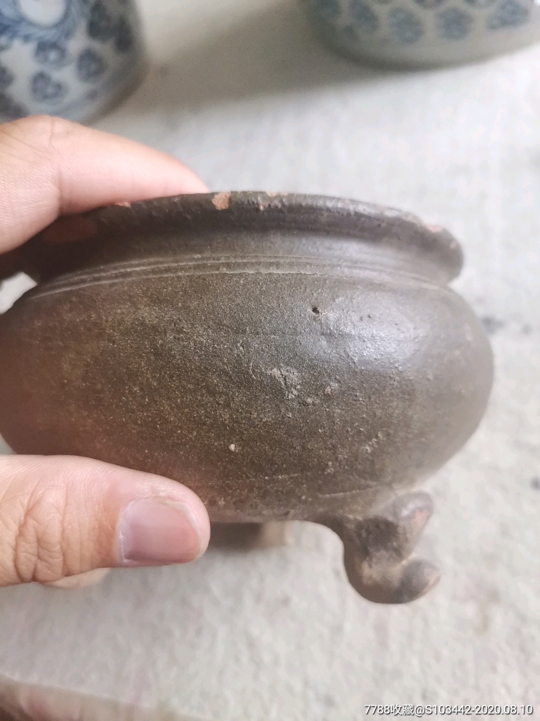 刚刚出土宋代香炉一个,全品