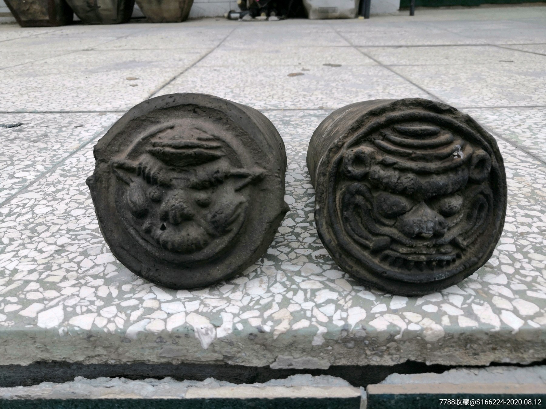 猫头瓦当-瓦当-7788陶器收藏