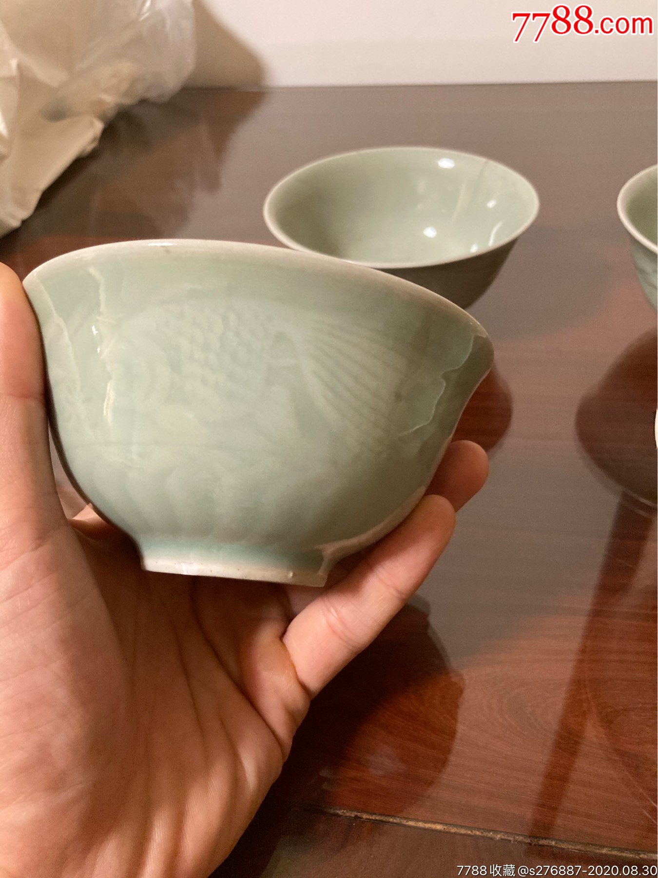 50年代龙泉窑瓷碗