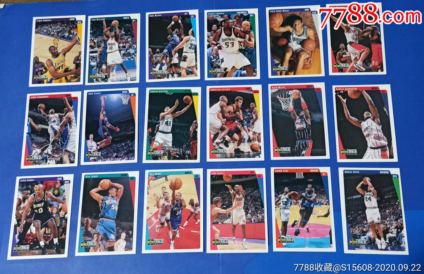nba球星卡片18张